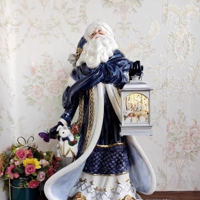 TƯỢNG ÔNG GIÀ NOEL CẦM ĐÈN TUYẾT
